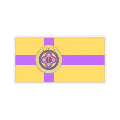 Flag of Vagharshapat Armenia - STICKER Vinyl Kiss-Cut Decal 3 Inch Transparent - The Sticker Space