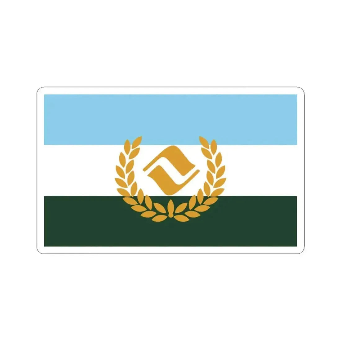 Flag of Vail Colorado (United States) STICKER Vinyl Kiss-Cut Decal 3 Inch White - The Sticker Space