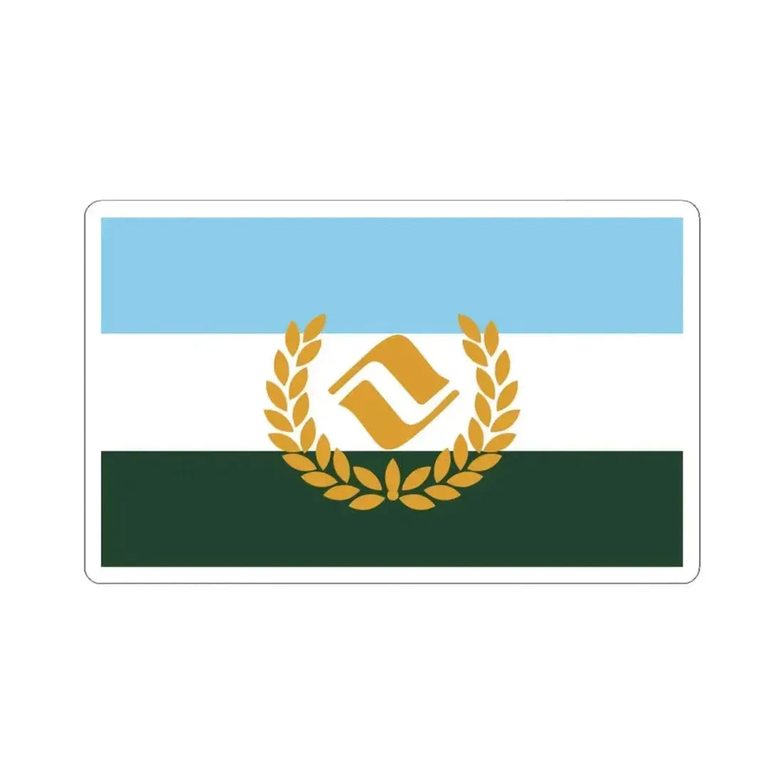 Flag of Vail Colorado (United States) STICKER Vinyl Kiss-Cut Decal 4 Inch White - The Sticker Space