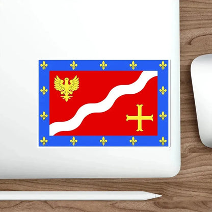 Flag of Val d'Oise France 2 STICKER Vinyl Die-Cut Decal - The Sticker Space