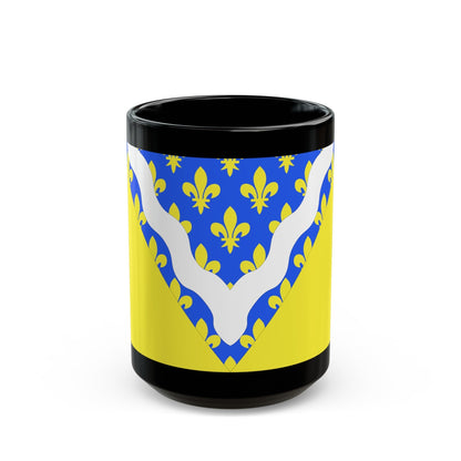 Flag of Val de Marne France 2 - Black Coffee Mug-15oz-The Sticker Space