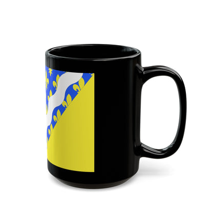 Flag of Val de Marne France 2 - Black Coffee Mug-The Sticker Space