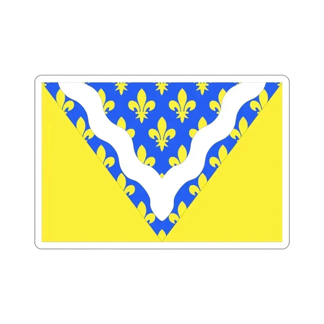 Flag of Val de Marne France 2 STICKER Vinyl Die-Cut Decal 3 Inch - The Sticker Space