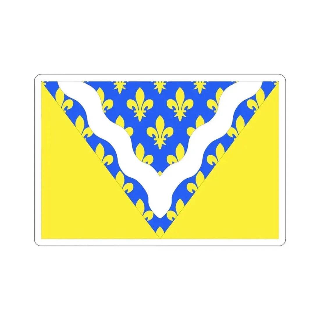 Flag of Val de Marne France 2 STICKER Vinyl Die-Cut Decal 3 Inch - The Sticker Space