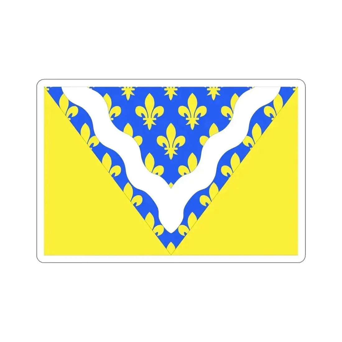 Flag of Val de Marne France 2 STICKER Vinyl Die-Cut Decal 4 Inch - The Sticker Space