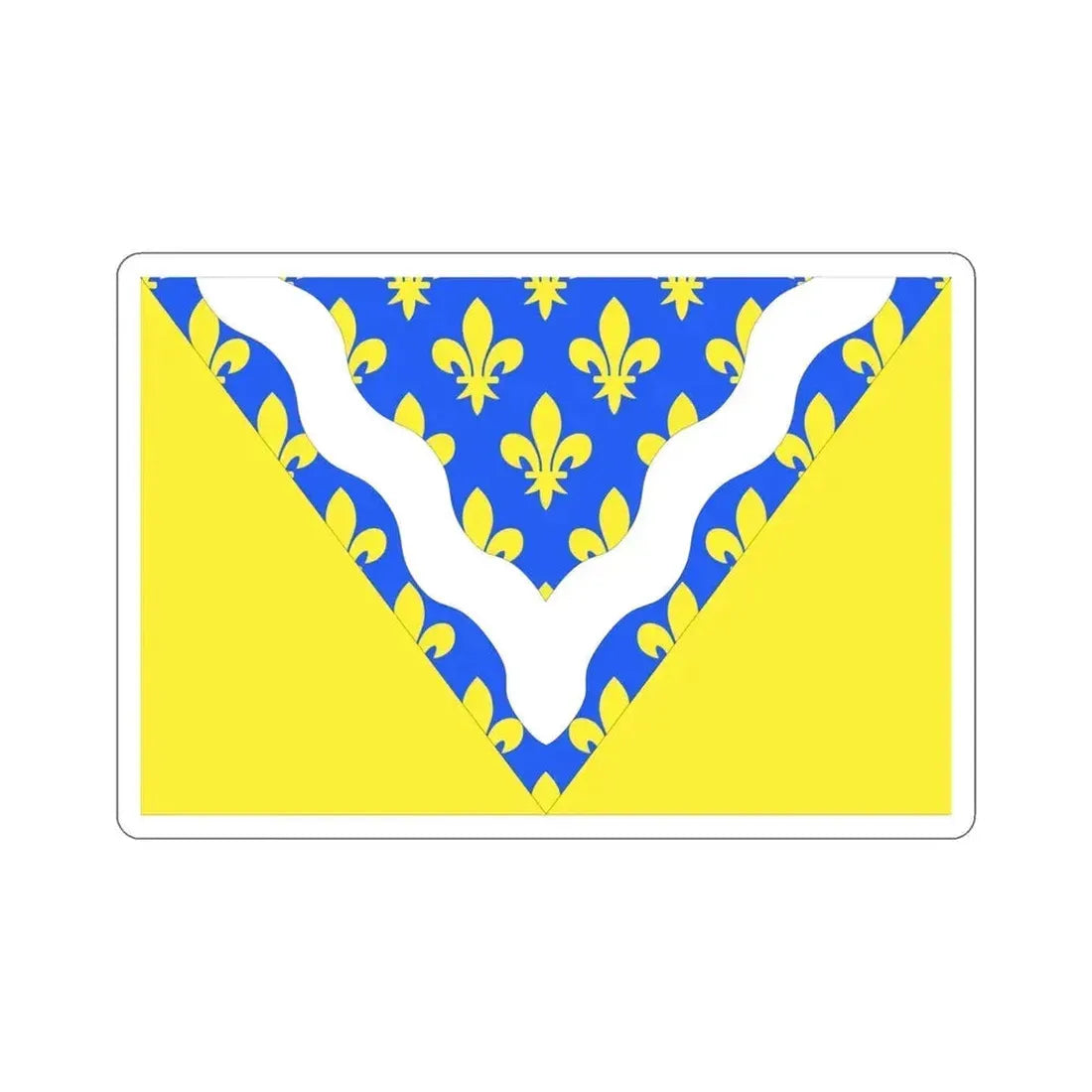 Flag of Val de Marne France 2 STICKER Vinyl Die-Cut Decal 4 Inch - The Sticker Space
