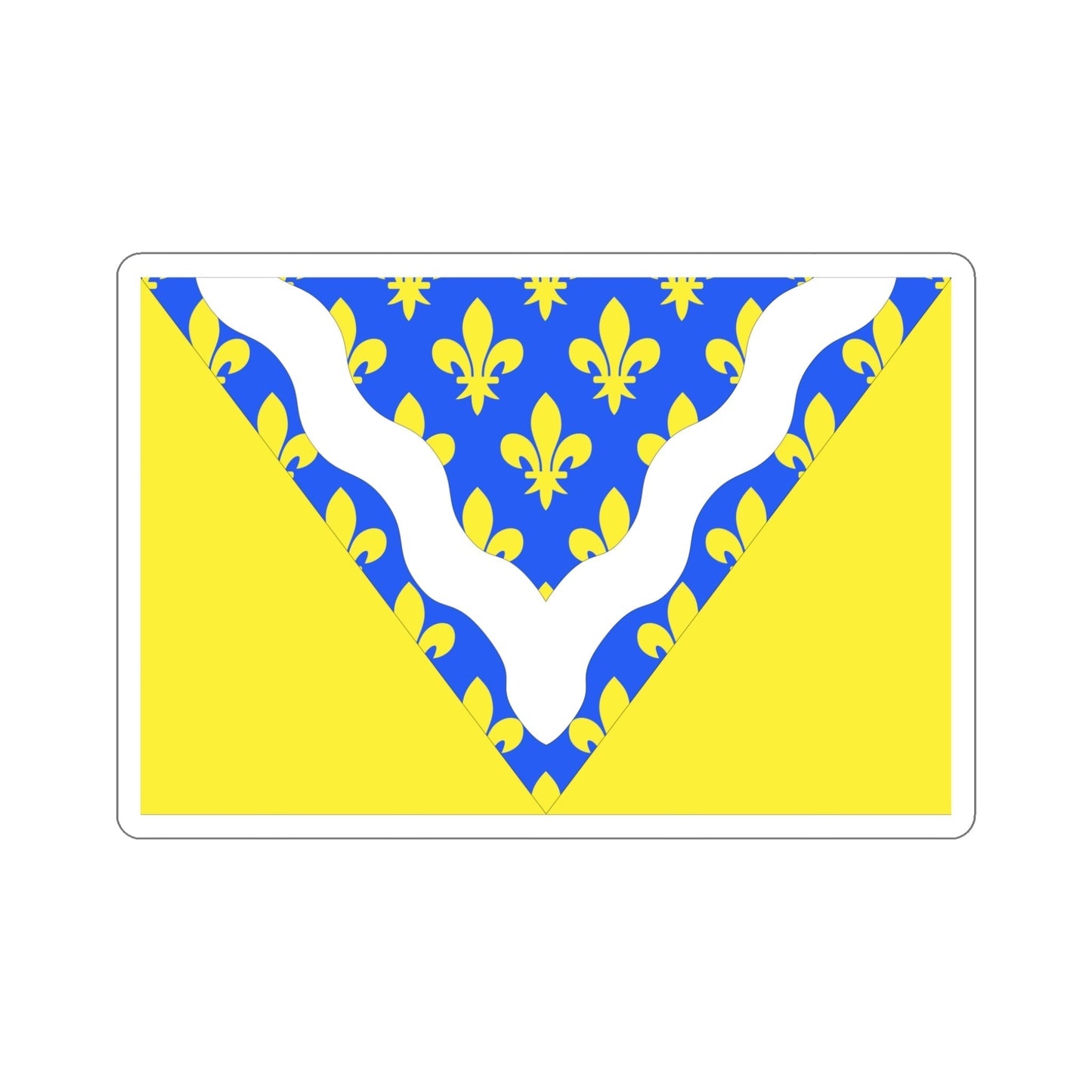 Flag of Val de Marne France 2 STICKER Vinyl Die-Cut Decal-5 Inch-The Sticker Space