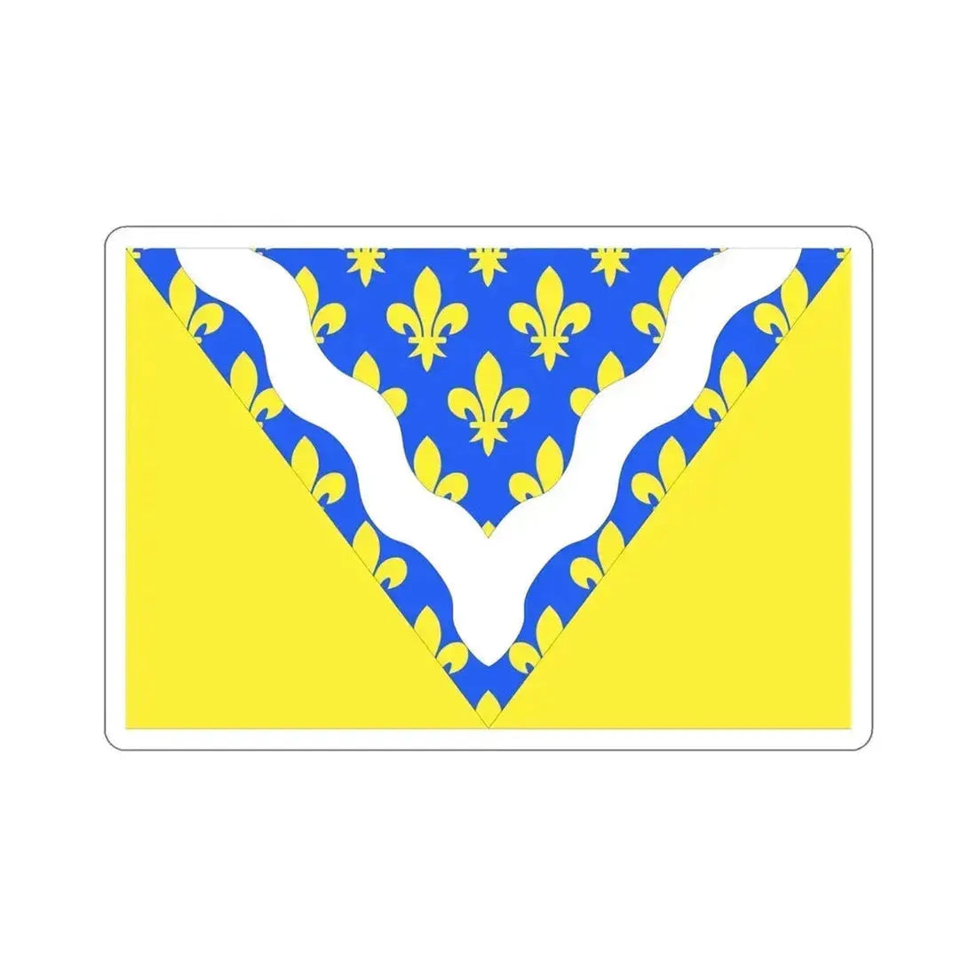 Flag of Val de Marne France 2 STICKER Vinyl Die-Cut Decal 5 Inch - The Sticker Space