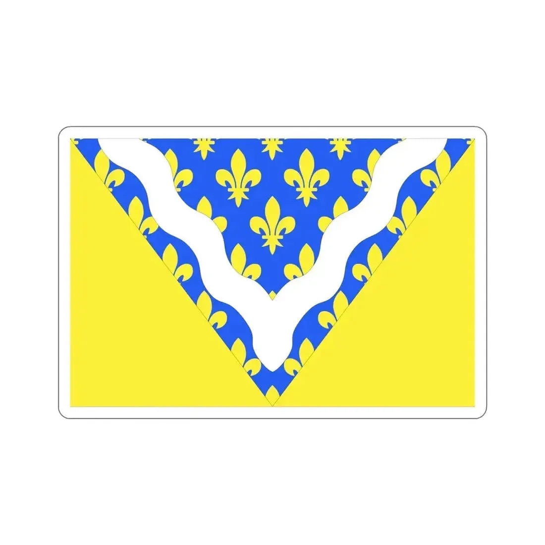Flag of Val de Marne France 2 STICKER Vinyl Die-Cut Decal - The Sticker Space