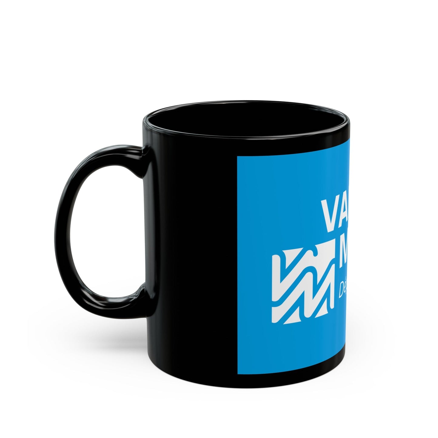 Flag of Val de Marne France - Black Coffee Mug-The Sticker Space