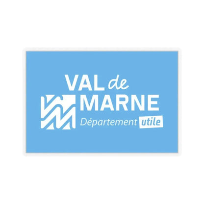 Flag of Val de Marne France - STICKER Vinyl Kiss-Cut Decal 2 Inch Transparent - The Sticker Space