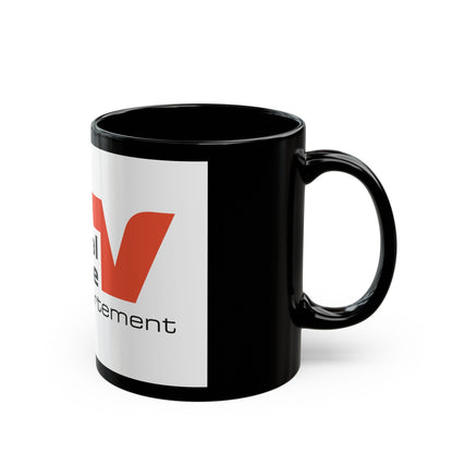 Flag of Val d'Oise France - Black Coffee Mug-The Sticker Space