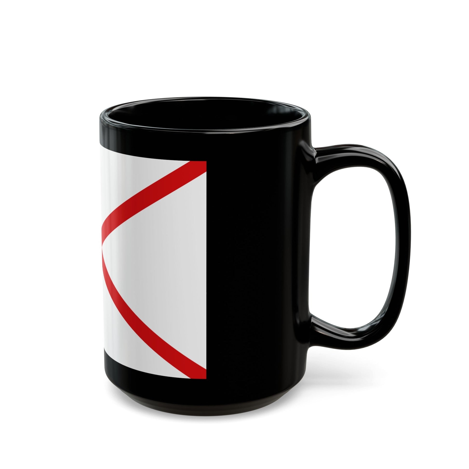 Flag of Valdivia Chile - Black Coffee Mug-The Sticker Space