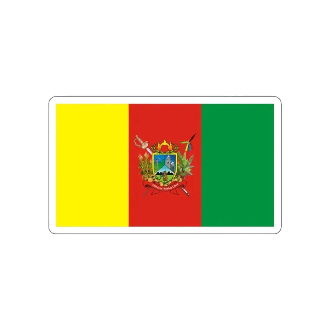 Flag of Valencia Venezuela STICKER Vinyl Die-Cut Decal 2 Inch - The Sticker Space