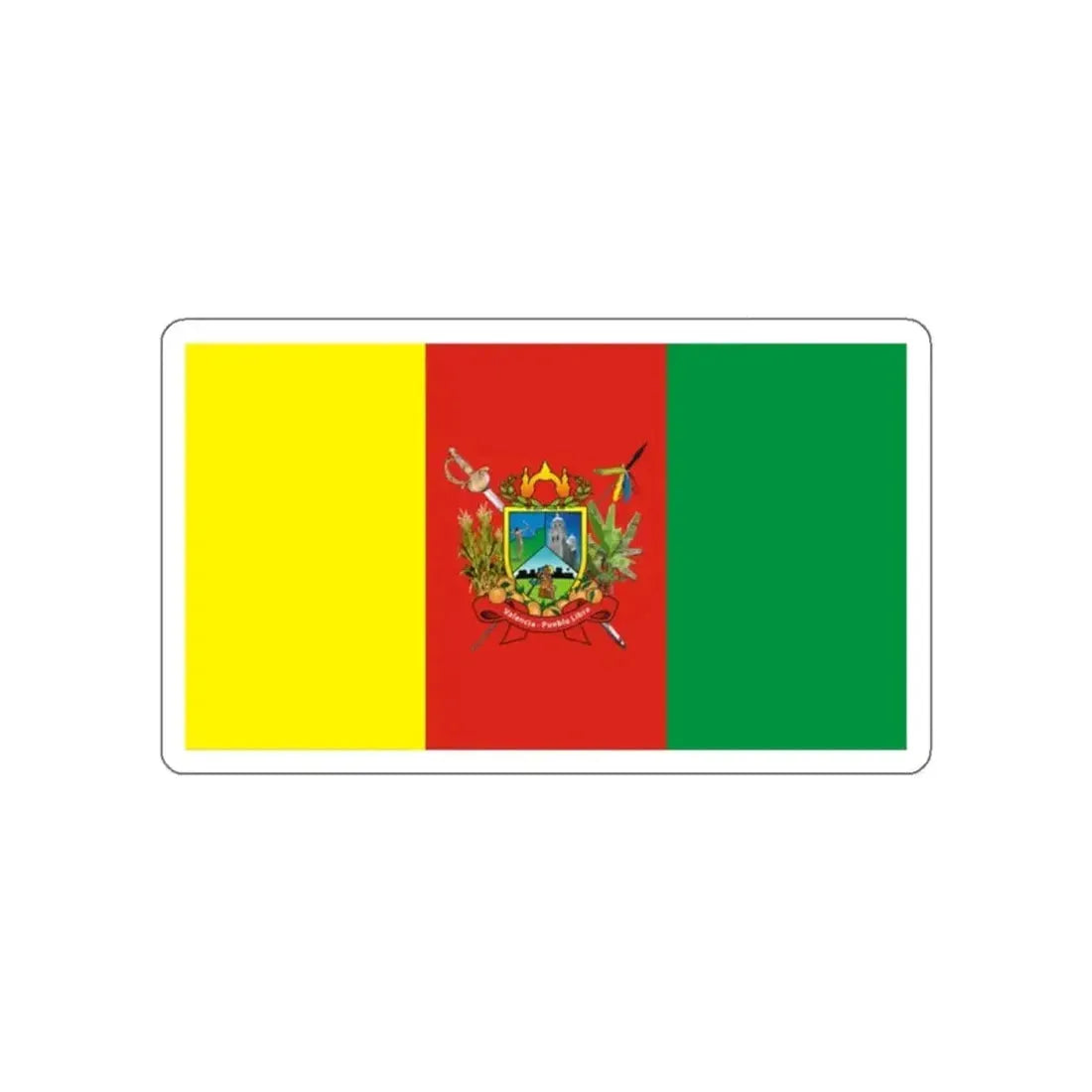 Flag of Valencia Venezuela STICKER Vinyl Die-Cut Decal - The Sticker Space