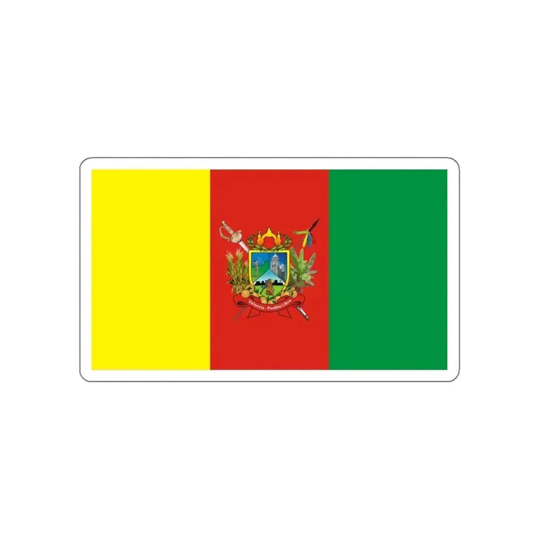 Flag of Valencia Venezuela STICKER Vinyl Die-Cut Decal - The Sticker Space