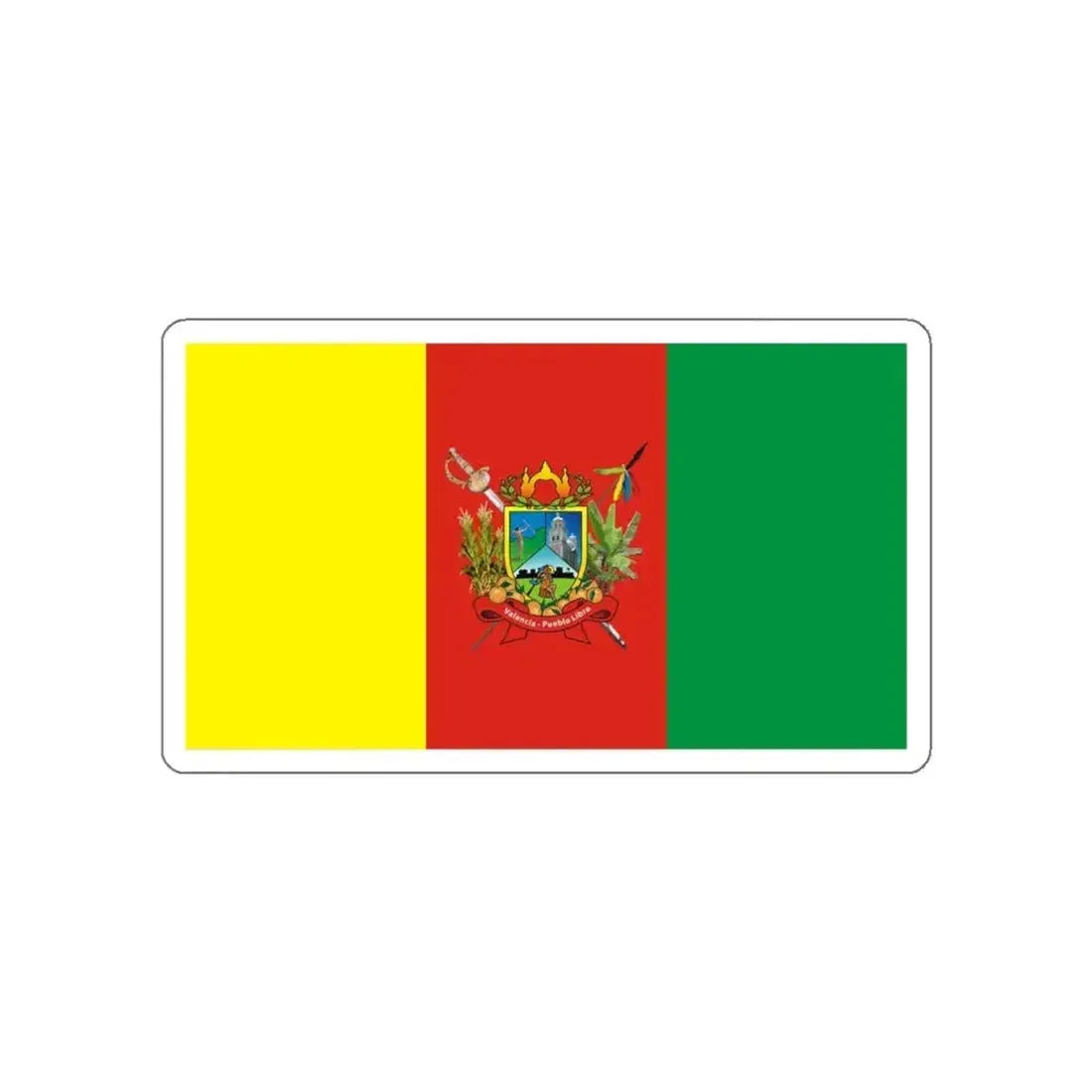 Flag of Valencia Venezuela STICKER Vinyl Die-Cut Decal - The Sticker Space