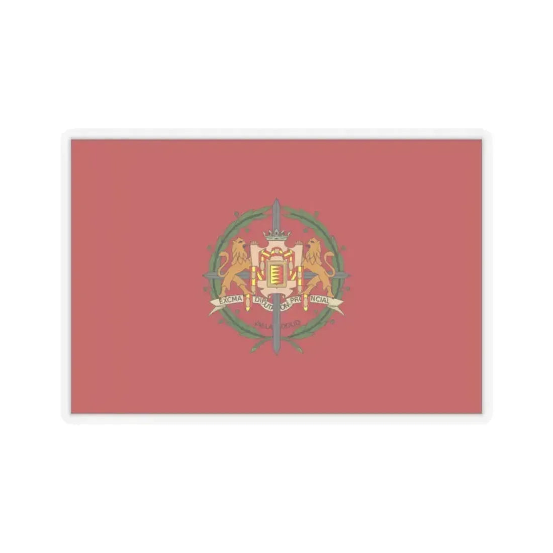 Flag of Valladolid Spain - STICKER Vinyl Kiss-Cut Decal 2 Inch Transparent - The Sticker Space