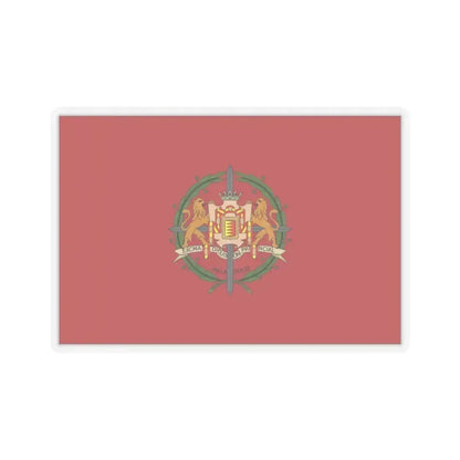 Flag of Valladolid Spain - STICKER Vinyl Kiss-Cut Decal 2 Inch Transparent - The Sticker Space