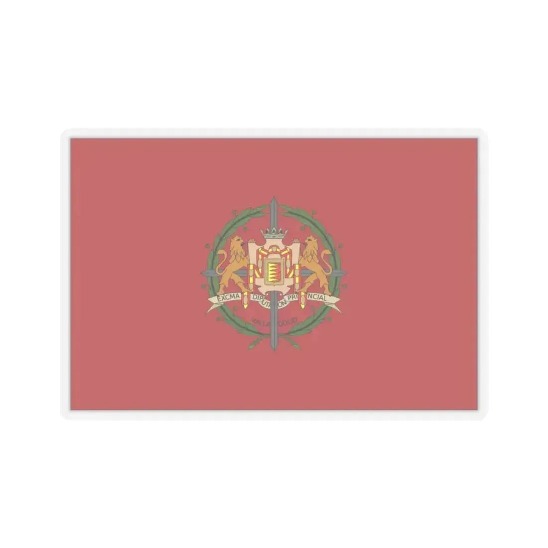 Flag of Valladolid Spain - STICKER Vinyl Kiss-Cut Decal 3 Inch Transparent - The Sticker Space