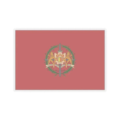 Flag of Valladolid Spain - STICKER Vinyl Kiss-Cut Decal 3 Inch Transparent - The Sticker Space