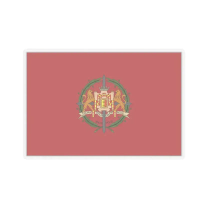 Flag of Valladolid Spain - STICKER Vinyl Kiss-Cut Decal 4 Inch Transparent - The Sticker Space