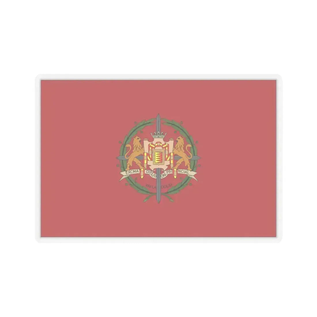 Flag of Valladolid Spain - STICKER Vinyl Kiss-Cut Decal 6 Inch Transparent - The Sticker Space