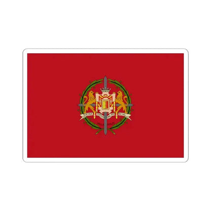 Flag of Valladolid Spain - STICKER Vinyl Kiss-Cut Decal 6 Inch White - The Sticker Space