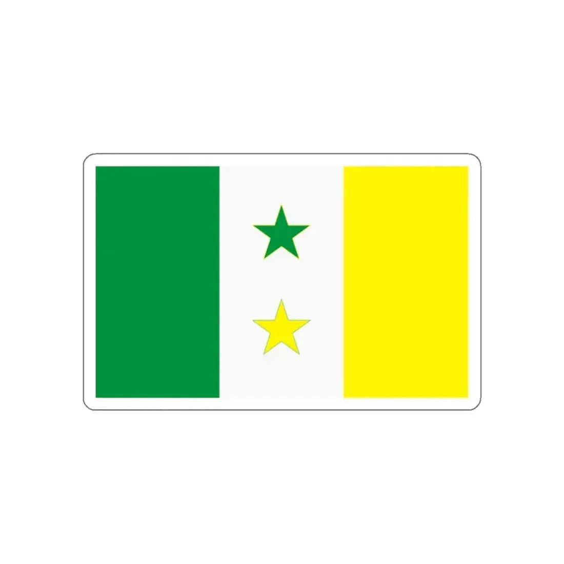 Flag of Valle de la Pascua Venezuela STICKER Vinyl Die-Cut Decal 2 Inch - The Sticker Space