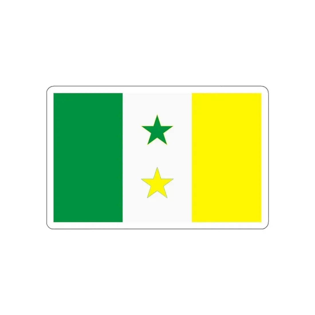 Flag of Valle de la Pascua Venezuela STICKER Vinyl Die-Cut Decal 3 Inch - The Sticker Space