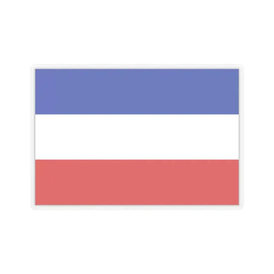 Flag of Valledupar Cesar Colombia - STICKER Vinyl Kiss-Cut Decal 2 Inch Transparent - The Sticker Space