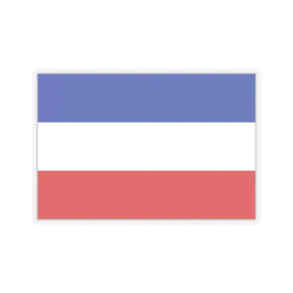 Flag of Valledupar Cesar Colombia - STICKER Vinyl Kiss-Cut Decal 2 Inch Transparent - The Sticker Space