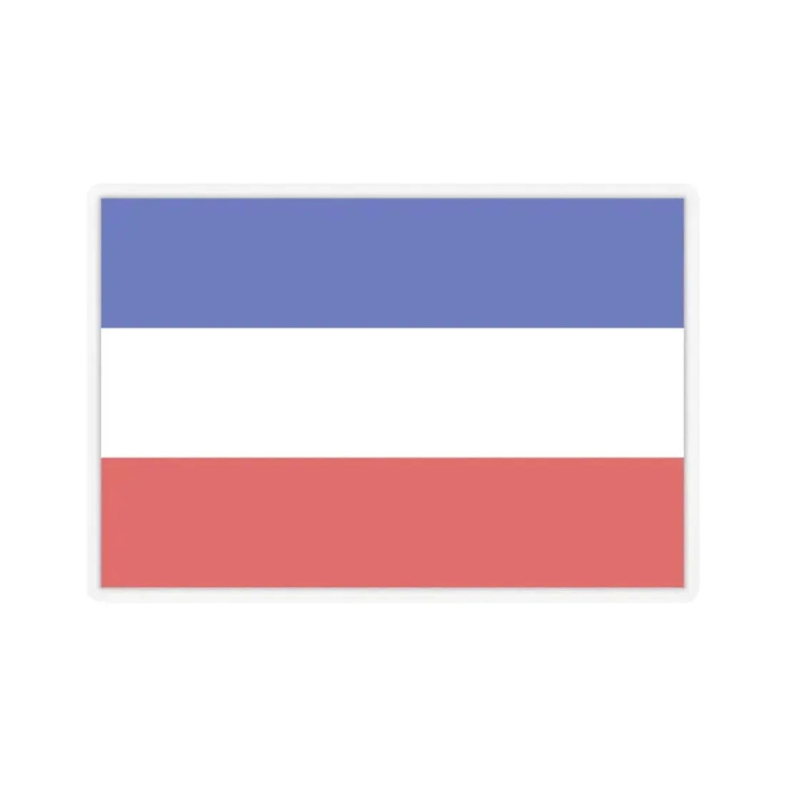 Flag of Valledupar Cesar Colombia - STICKER Vinyl Kiss-Cut Decal 3 Inch Transparent - The Sticker Space