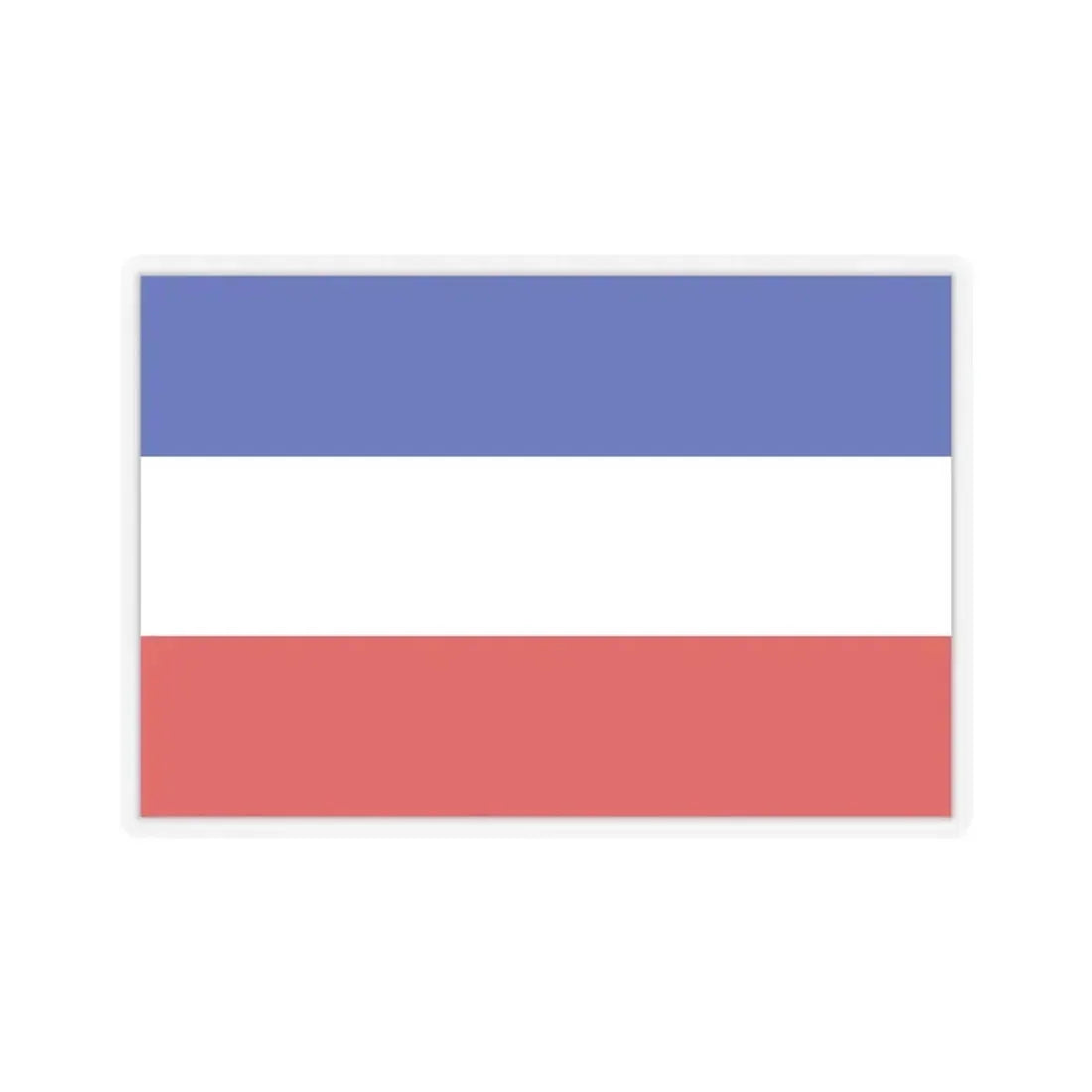 Flag of Valledupar Cesar Colombia - STICKER Vinyl Kiss-Cut Decal 4 Inch Transparent - The Sticker Space