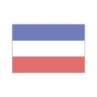 Flag of Valledupar Cesar Colombia - STICKER Vinyl Kiss-Cut Decal 4 Inch Transparent - The Sticker Space