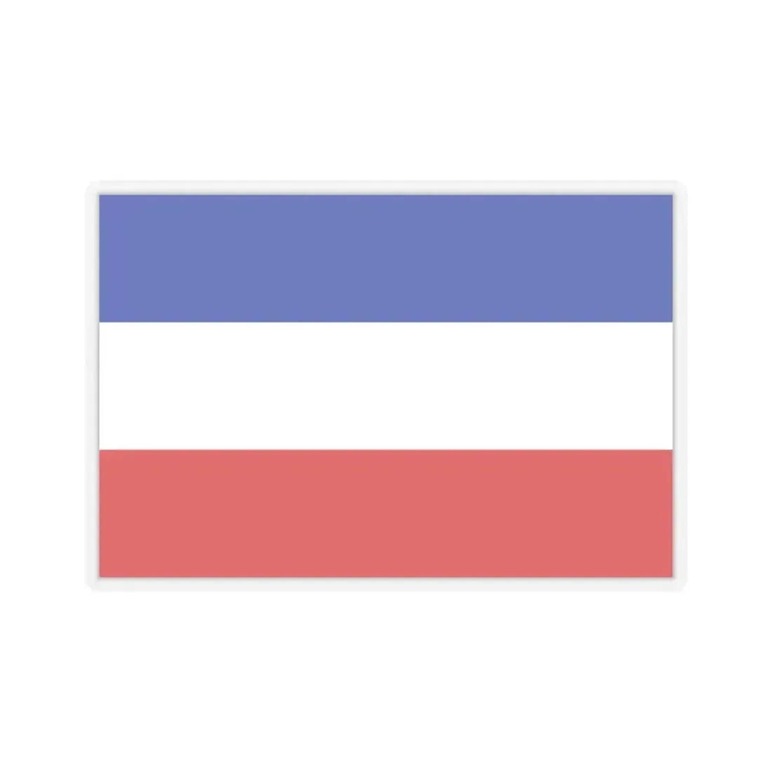 Flag of Valledupar Cesar Colombia - STICKER Vinyl Kiss-Cut Decal 6 Inch Transparent - The Sticker Space