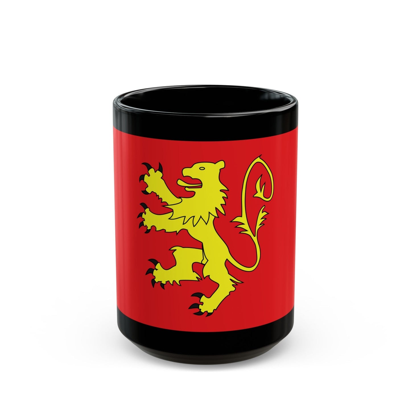 Flag of Valletta Malta - Black Coffee Mug-15oz-The Sticker Space