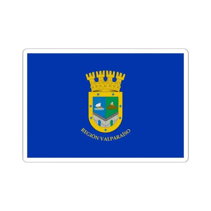 Flag of Valparaiso Region Chile (Chile) STICKER Vinyl Kiss-Cut Decal 6 Inch White - The Sticker Space