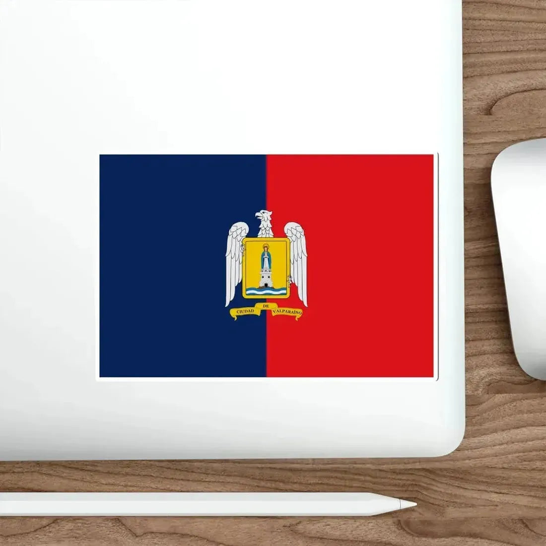 Flag of Valparaíso Chile STICKER Vinyl Die-Cut Decal - The Sticker Space