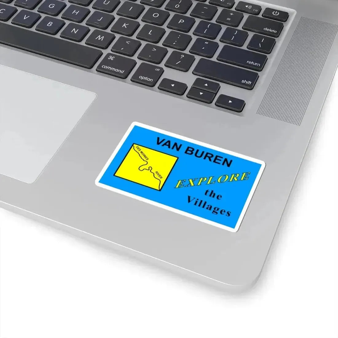 Flag of Van Buren County Iowa Sesquicentennial (United States) STICKER Vinyl Kiss-Cut Decal - The Sticker Space
