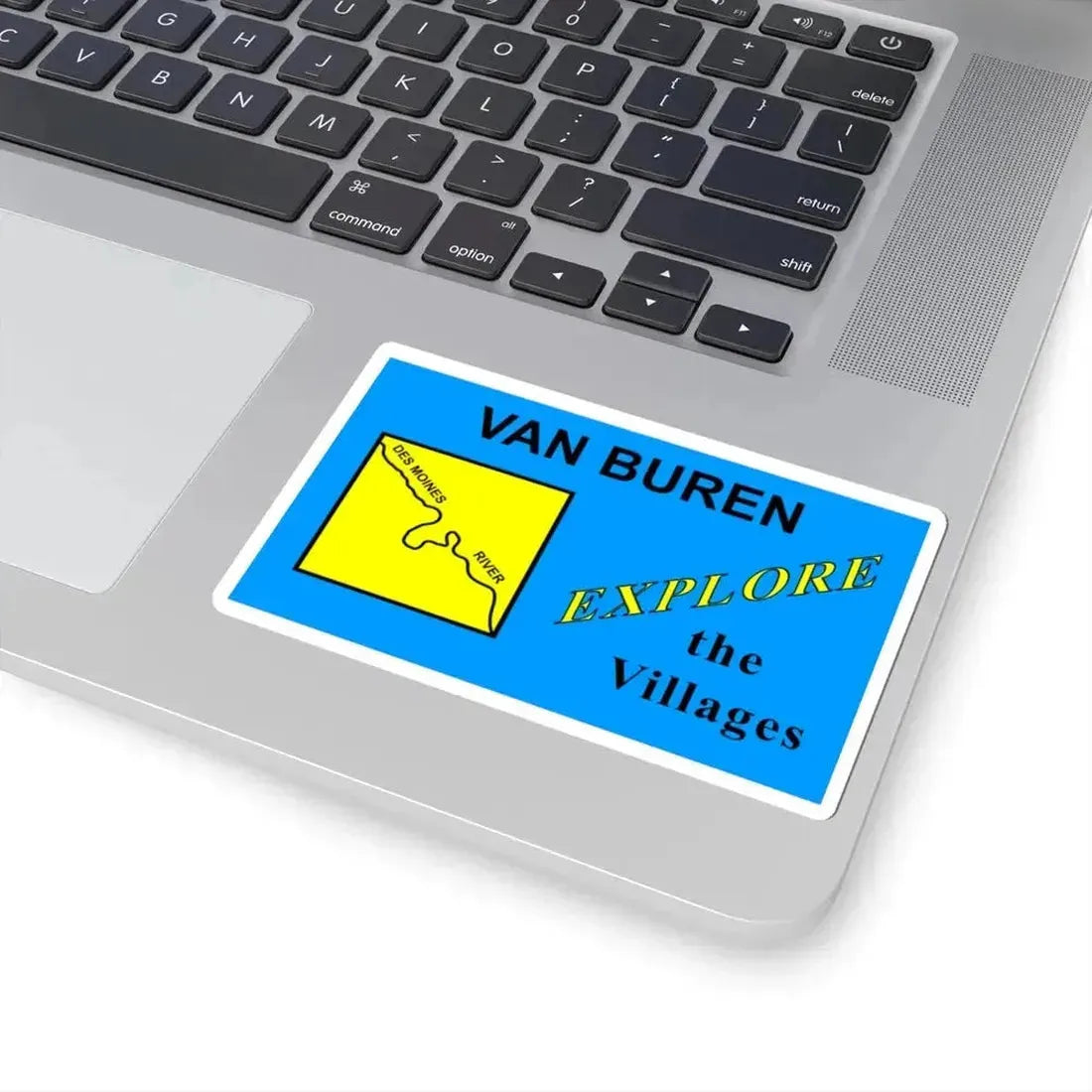 Flag of Van Buren County Iowa Sesquicentennial (United States) STICKER Vinyl Kiss-Cut Decal - The Sticker Space