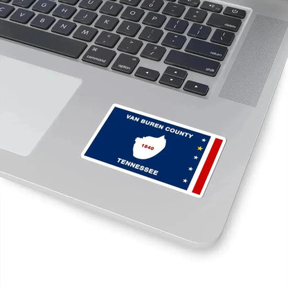 Flag of Van Buren County Tennessee (United States) STICKER Vinyl Kiss-Cut Decal - The Sticker Space