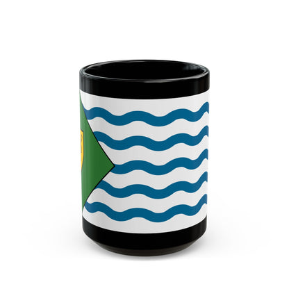 Flag of Vancouver Canada - Black Coffee Mug-15oz-The Sticker Space