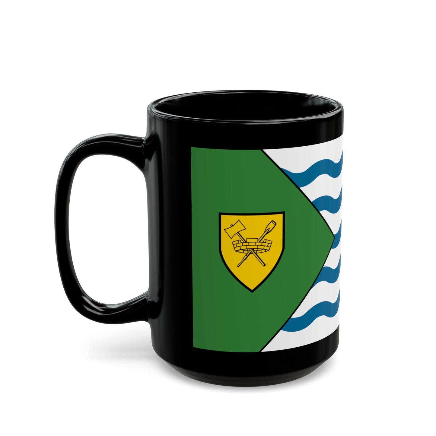 Flag of Vancouver Canada - Black Coffee Mug-The Sticker Space