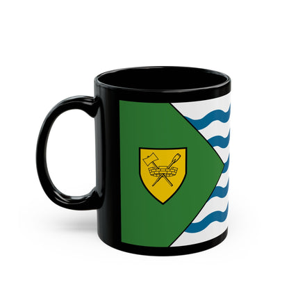 Flag of Vancouver Canada - Black Coffee Mug-The Sticker Space