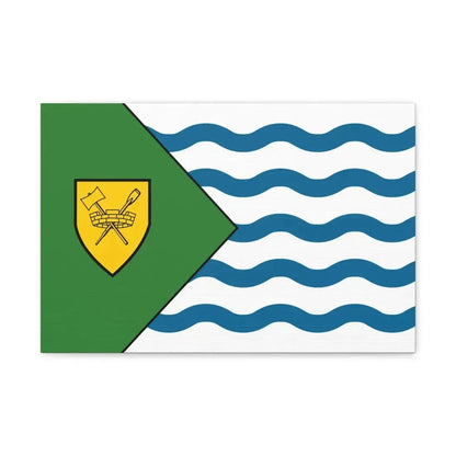 Flag of Vancouver Canada - Canvas Wall Art 18″ x 12″ 1.25" - The Sticker Space