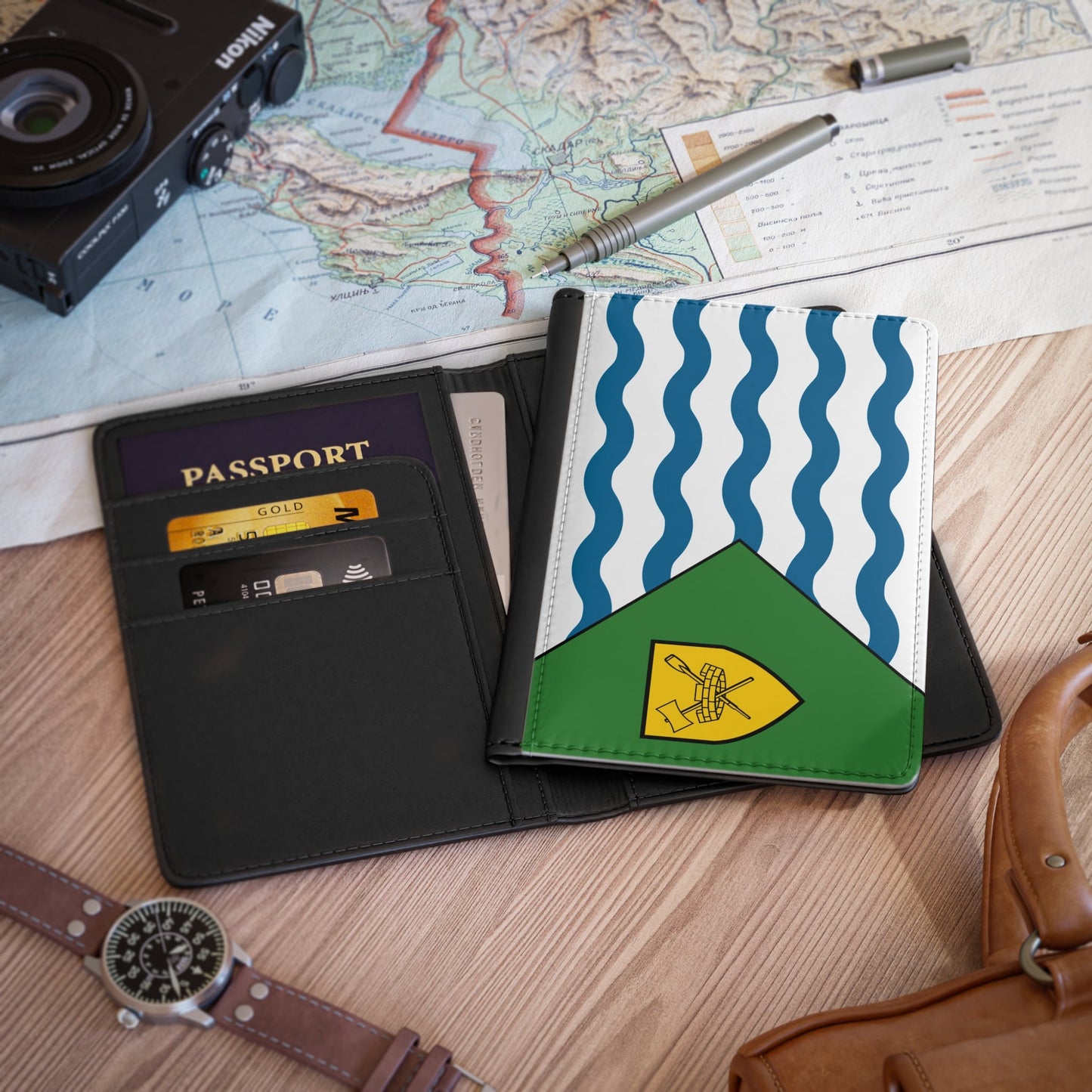 Flag of Vancouver Canada - Passport Holder