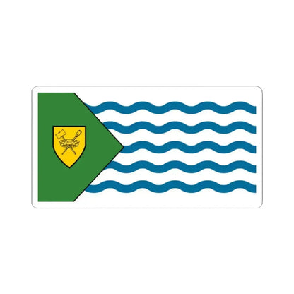 Flag of Vancouver Canada - STICKER Vinyl Kiss-Cut Decal 2 Inch White - The Sticker Space