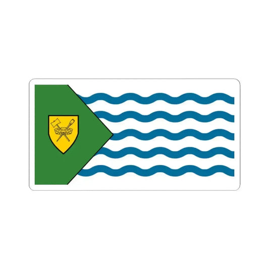 Flag of Vancouver Canada - STICKER Vinyl Kiss-Cut Decal 2 Inch White - The Sticker Space