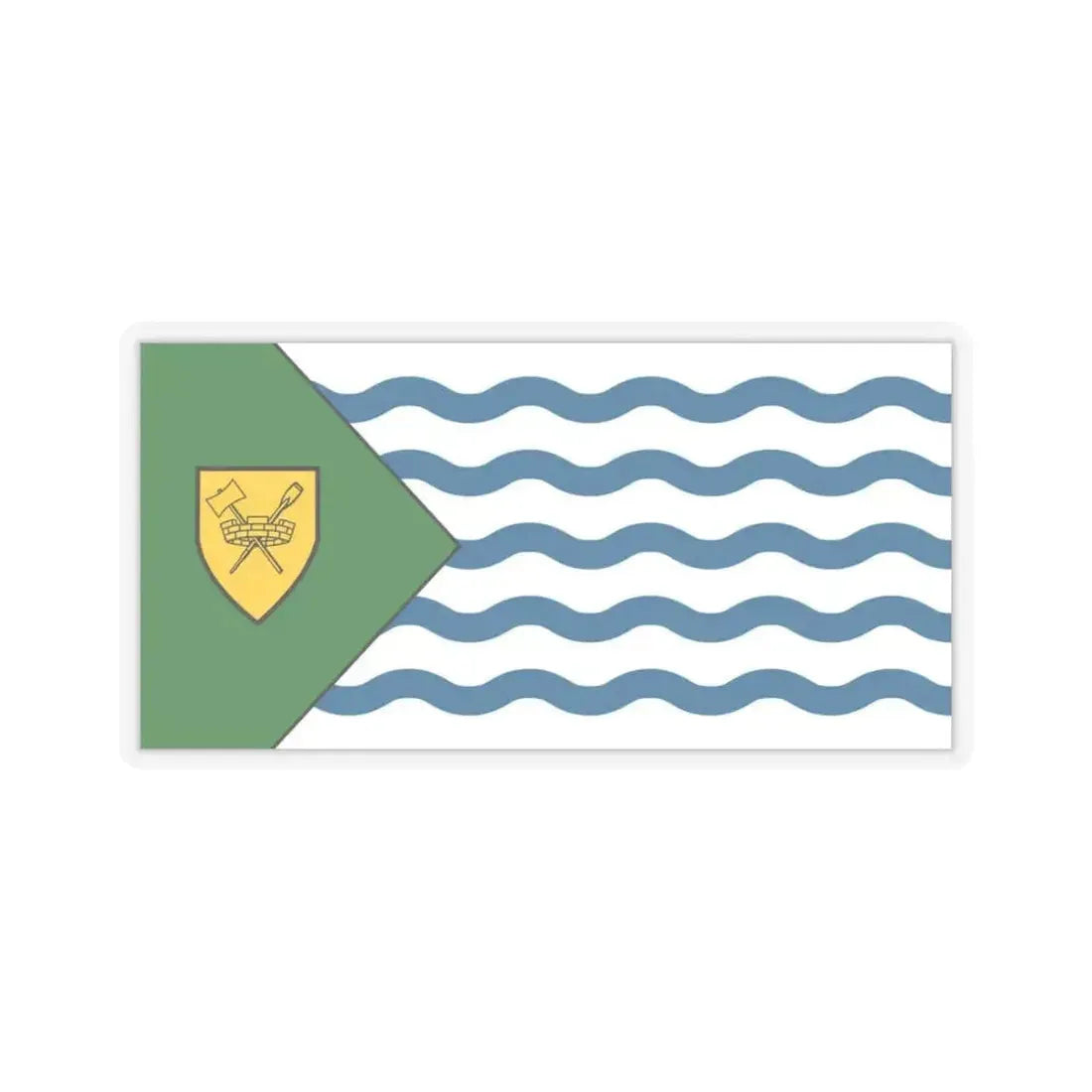 Flag of Vancouver Canada - STICKER Vinyl Kiss-Cut Decal 3 Inch Transparent - The Sticker Space